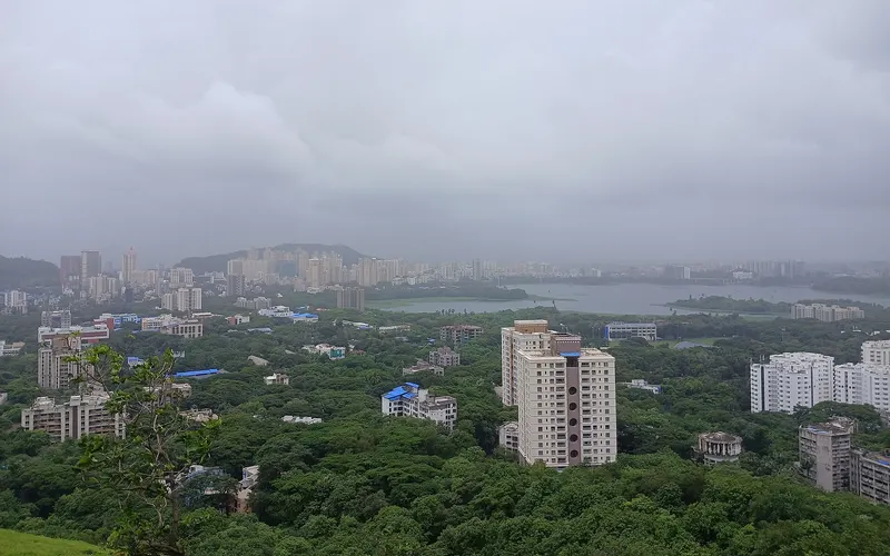 Views from Sameer Hill in IIT Bombay in Mumbai.