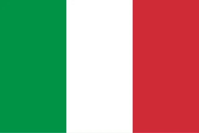 Flag with three vertical stripes: green, white and red