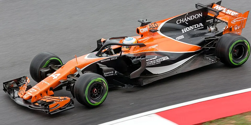 A single-seater cockpit with a curved bar above the driver.